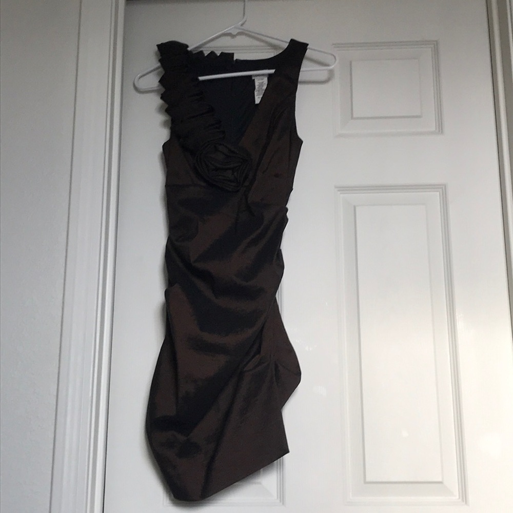 A mini dress